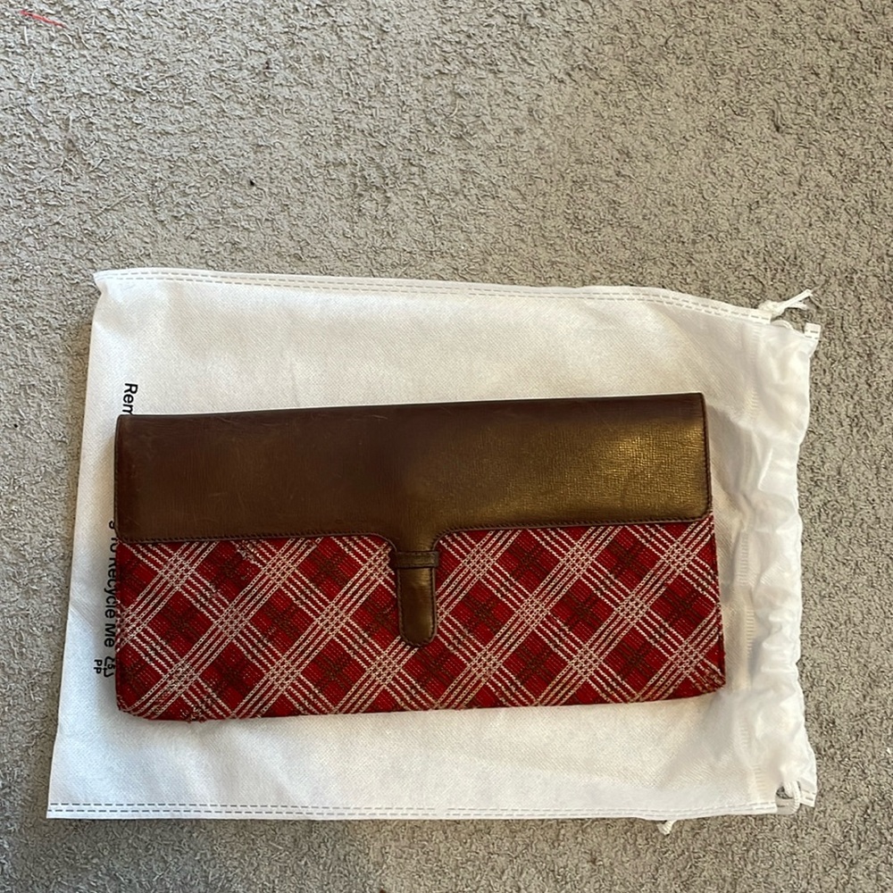 Missoni Clutch, Made in Italy, Red and Brown